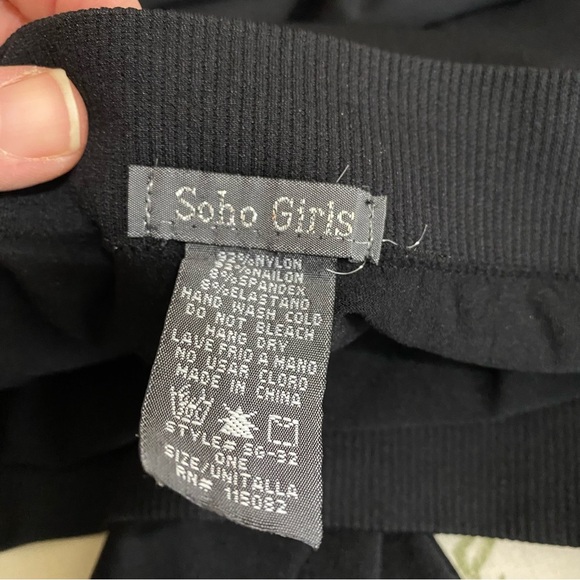Soho Girls Comfy Seamless Black Full Leggings OSFM - Picture 5 of 5